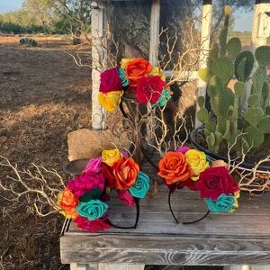 Día de los muertos/fiesta, floral crown